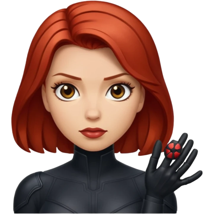 Marvels black widow  emoji