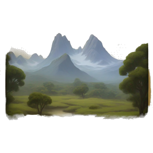Framed landscape painting  emoji