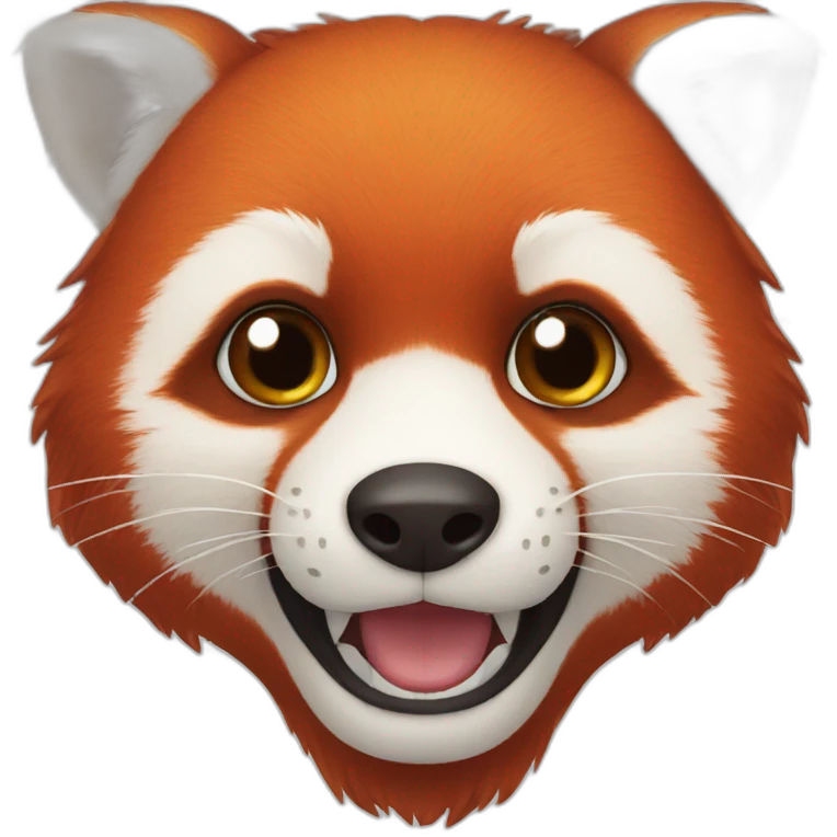 Face red panda  emoji