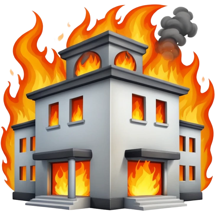 School on fire  emoji
