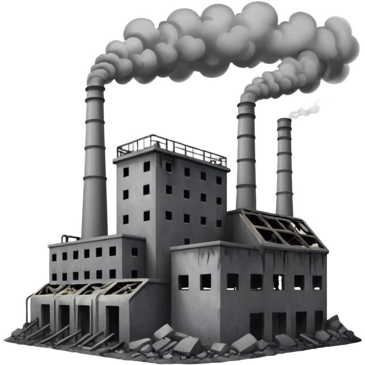 The destroyed power plant emoji