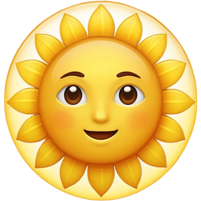 yellow sun emoji
