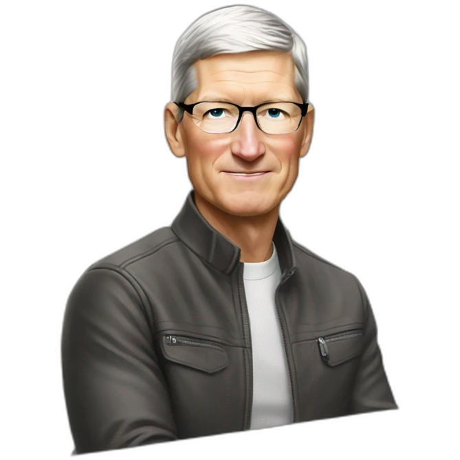 Tim Cook at Apple Park emoji