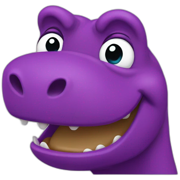 barney dinosaur emoji