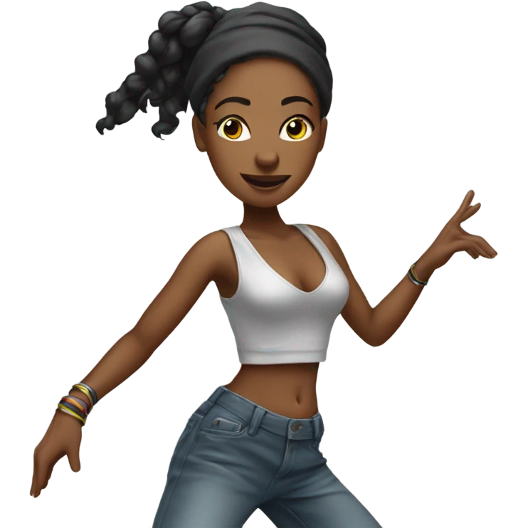 Female hiphop Dance emoji