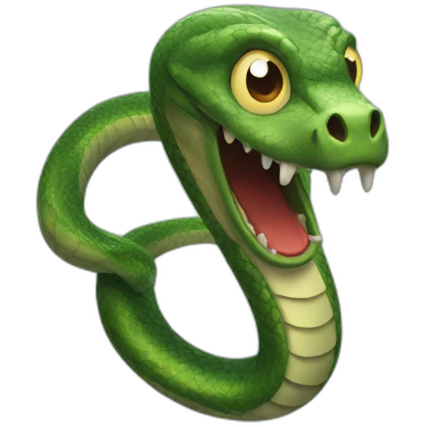creepy scary snake emoji