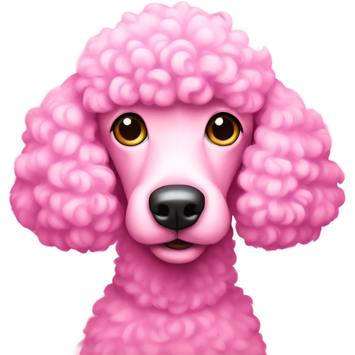 pink poodle emoji