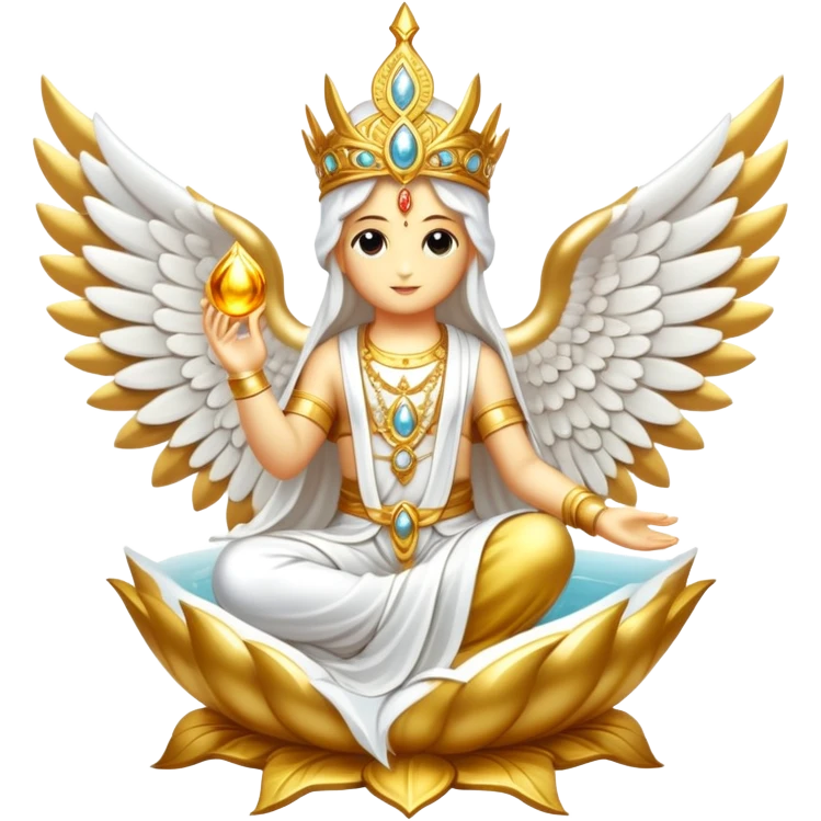 White and Golden Divine Holy Glorious Shiny Sparkly Scenic Scenery Deco Fakémon emoji