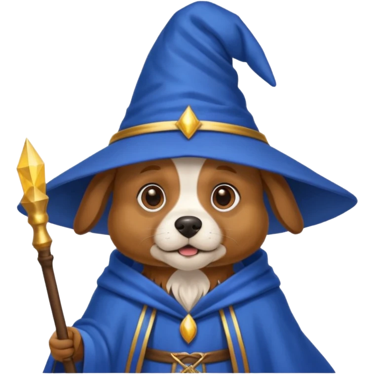 Dog wizard emoji