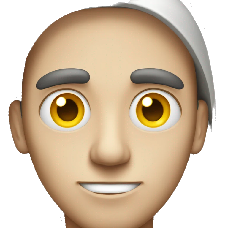 Guy with eyes going inward cross eyes emoji