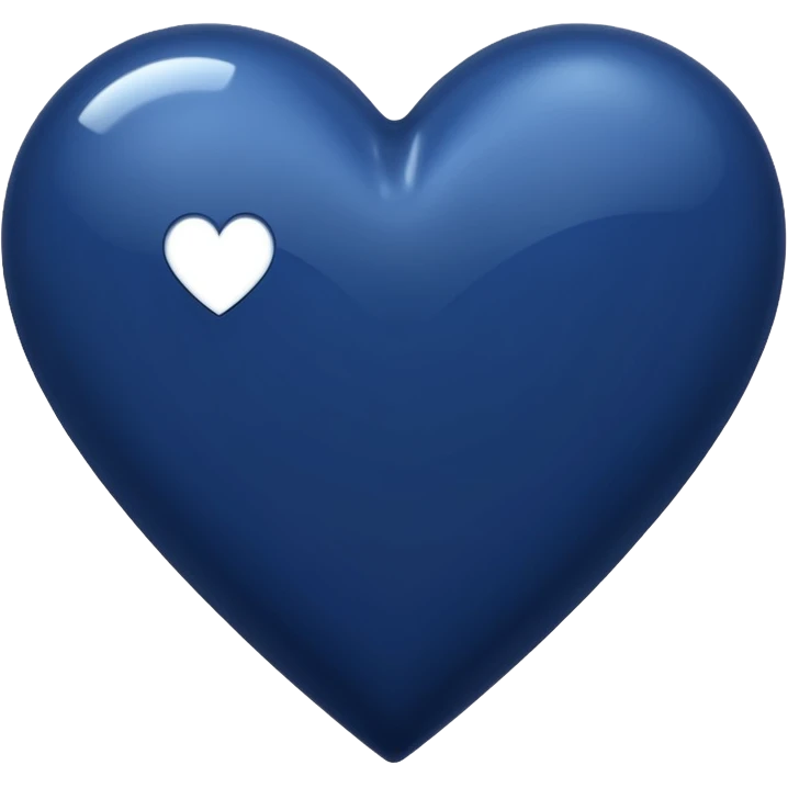NAVY BLUE heart emoji emoji