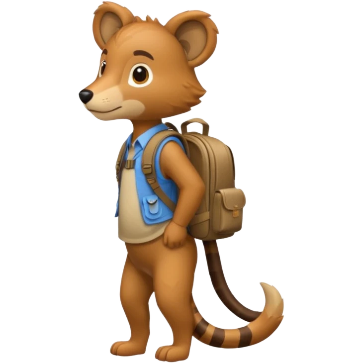  Safari Animal with Backpack  emoji
