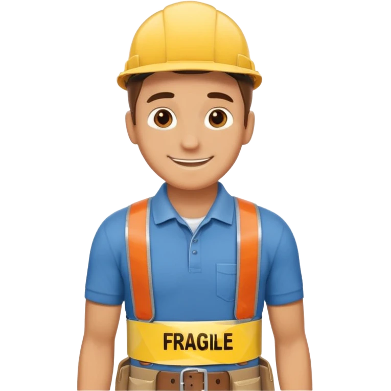 Apartment Mover, Fragile-Label Runner hold tape belt. emoji