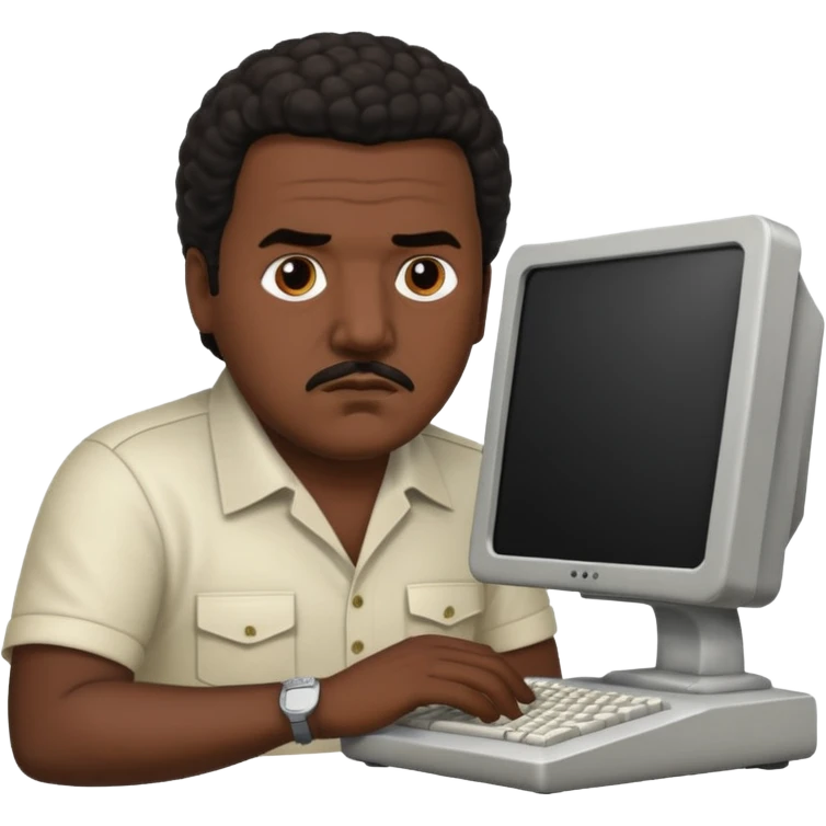 Pablo escobar using computer emoji
