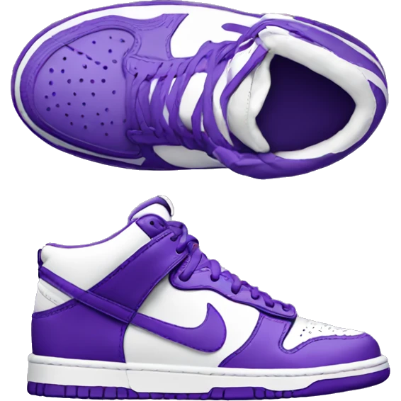 Purple Nike dunk  emoji