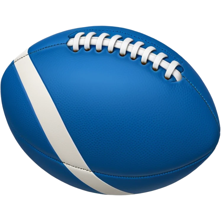 blue football ball emoji
