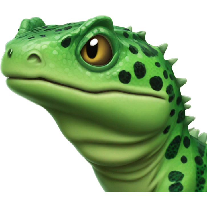 Green Gila Monster Face emoji
