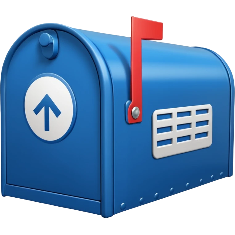 mailbox in postal service  emoji