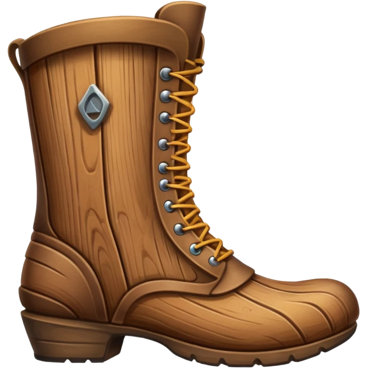 wood boot emoji
