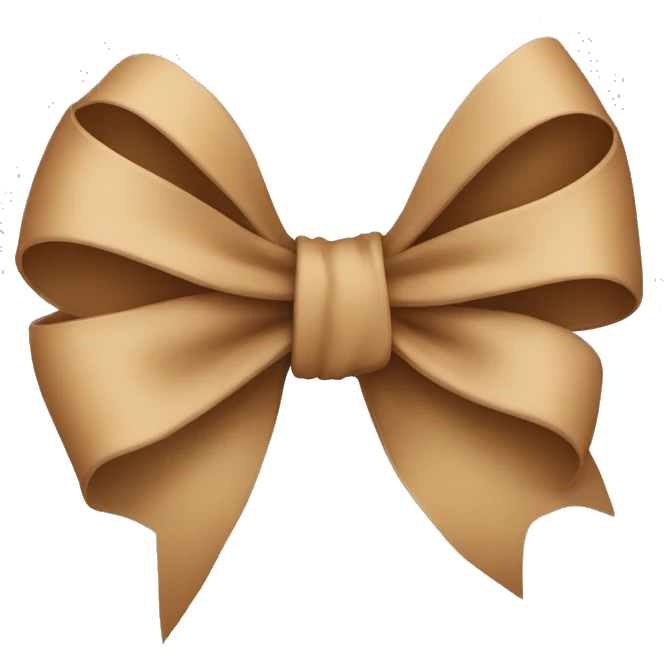 Light Brown bow  emoji