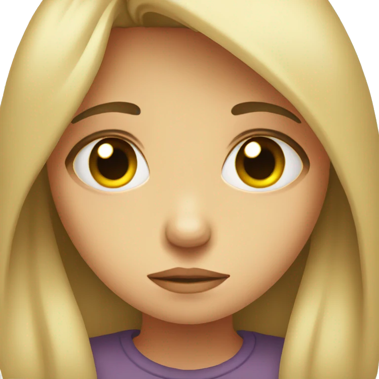 Sad girl emoji