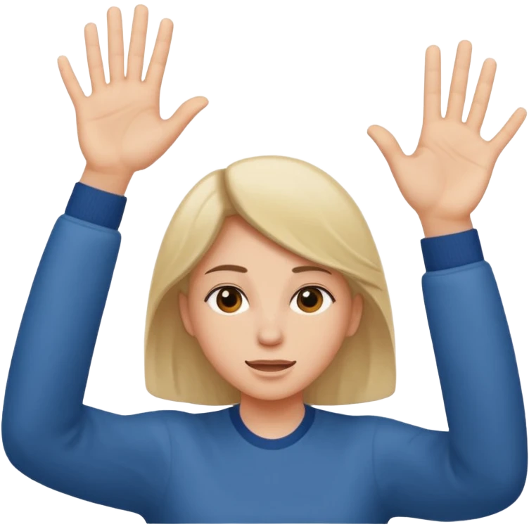 The emoji is as follows: head down while shaking it left and right moderately, right hand up near the head in this emoji position ☝️ while shaking forward and backwards moderately and gives the vibe of "nah we gotta go" or "nah fk this shi we out" emoji