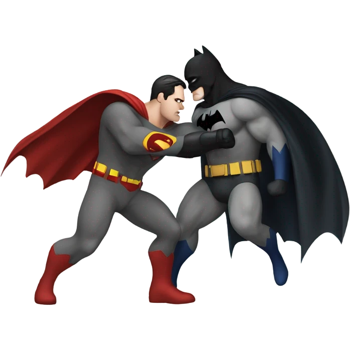 Batman punching superman emoji