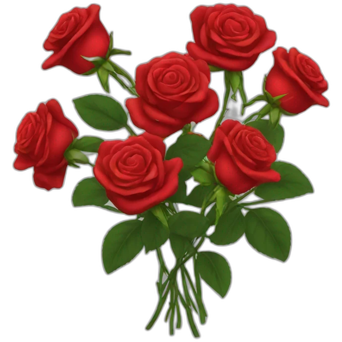 red roses emoji