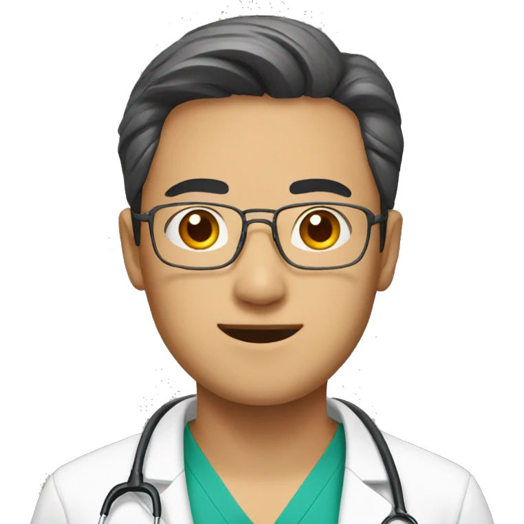 Asian male doctor emoji