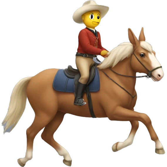 Rabbit riding a horse emoji