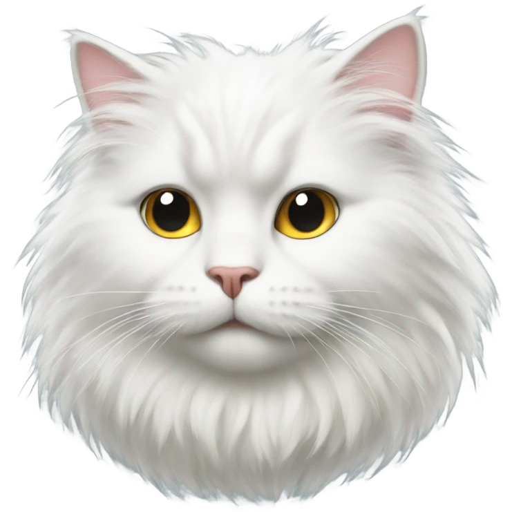 White fluffy cat emoji