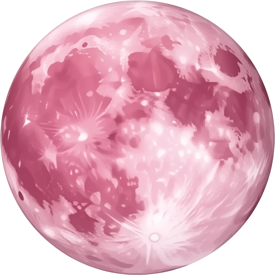 Pink moon emoji emoji
