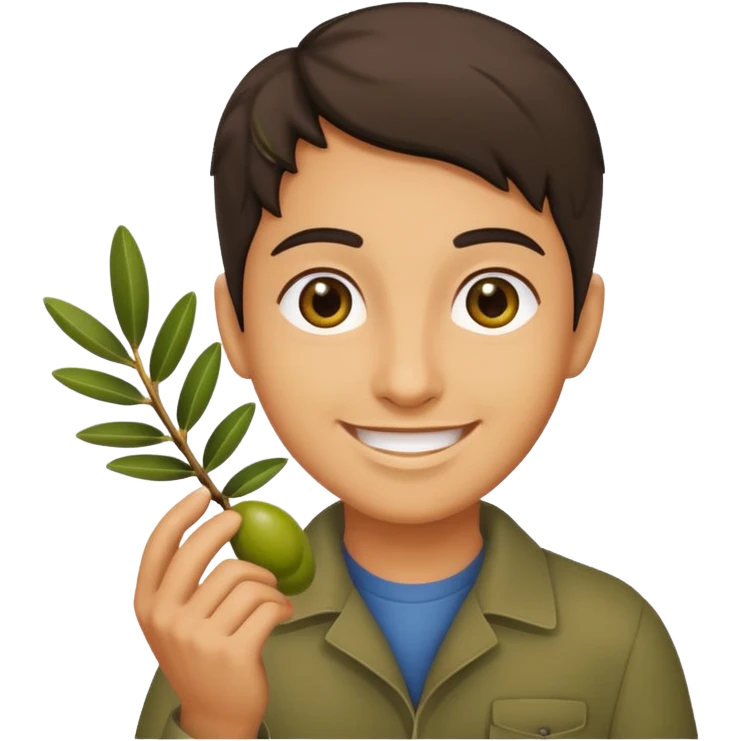 Olive branch and smiles  emoji