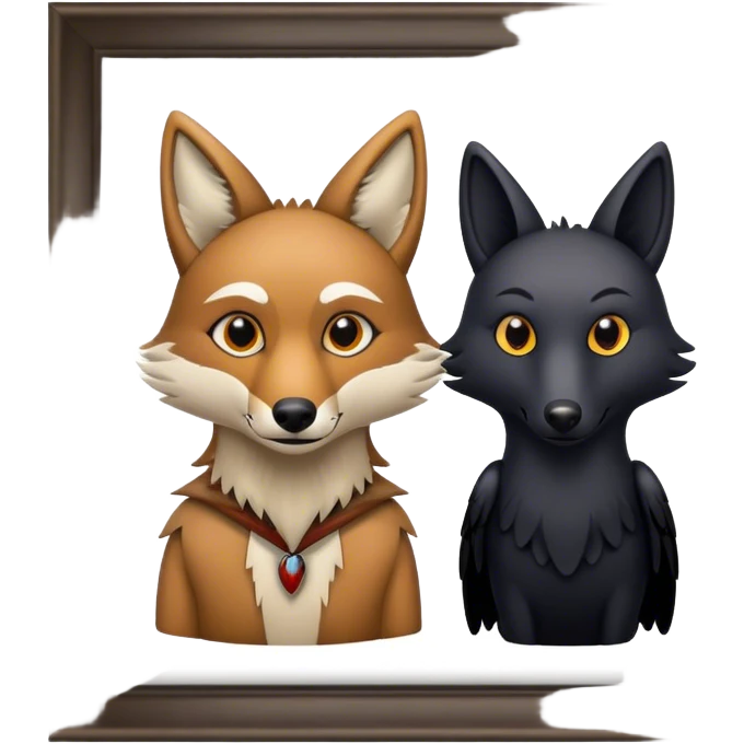  Coyote and Crow emoji