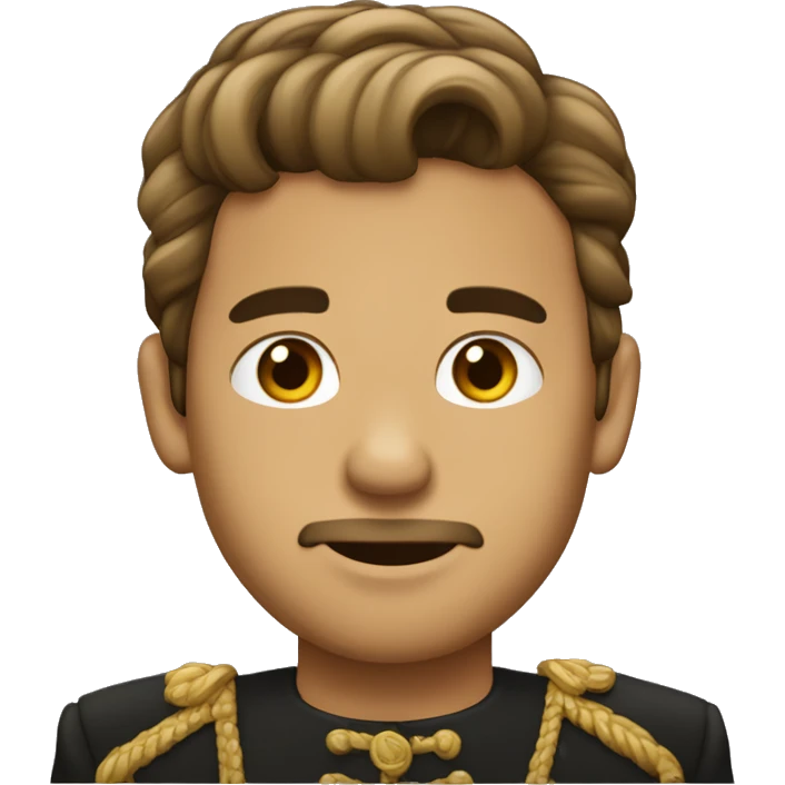 Príncipe con cabello marrón claro emoji