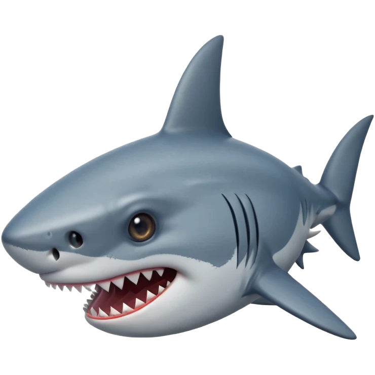 Tête Requin avec une vrai étoile dans 1 oeil emoji