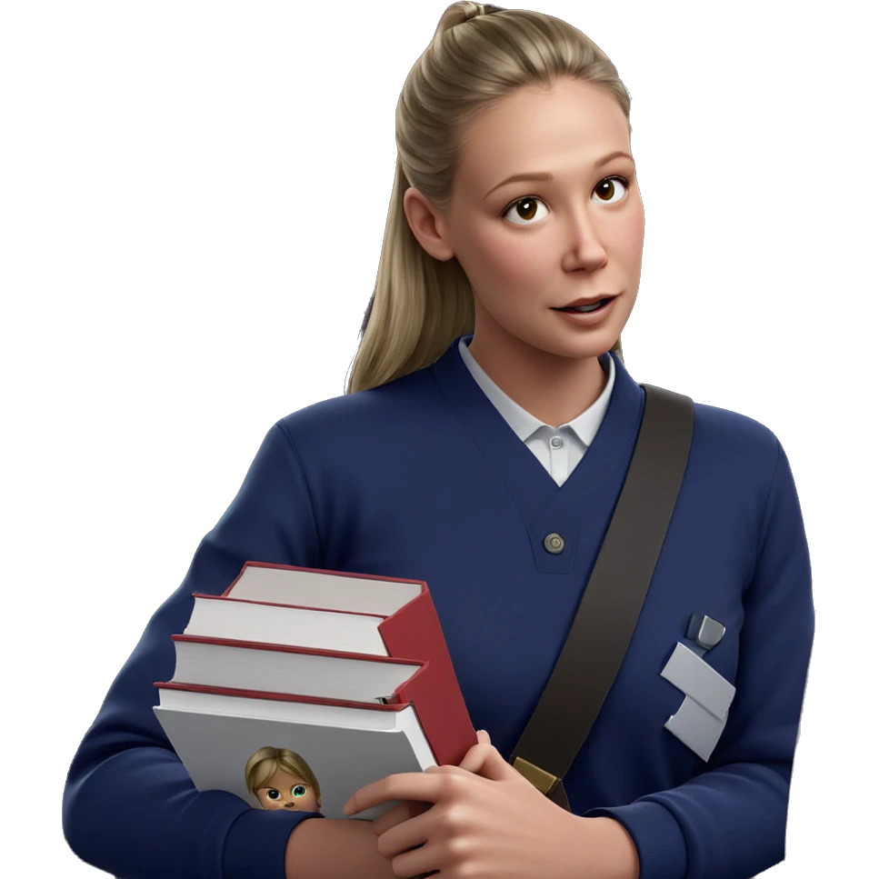 student holding a book emoji
