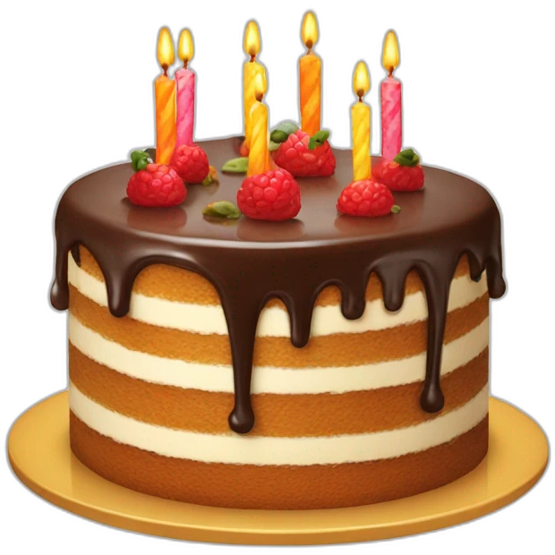 Gâteau d’anniversaire emoji
