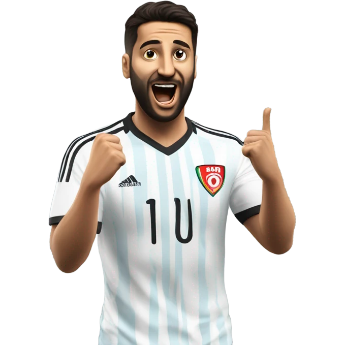 I'm honing a description of Arda Güler's goal celebration, noting his right hand on his chest and his left hand raised, mirroring the specified gesture. This aligns perfectly with known details. emoji