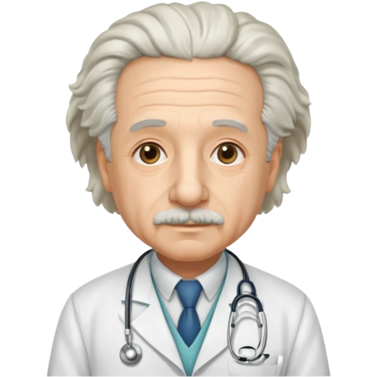 albert einstein in doctor dress  emoji