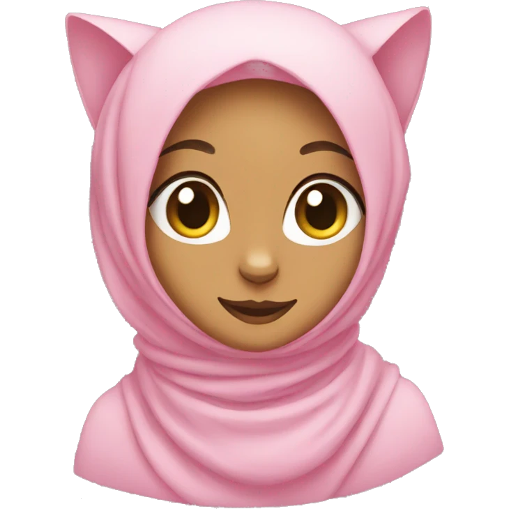 A hijabi cat emoji