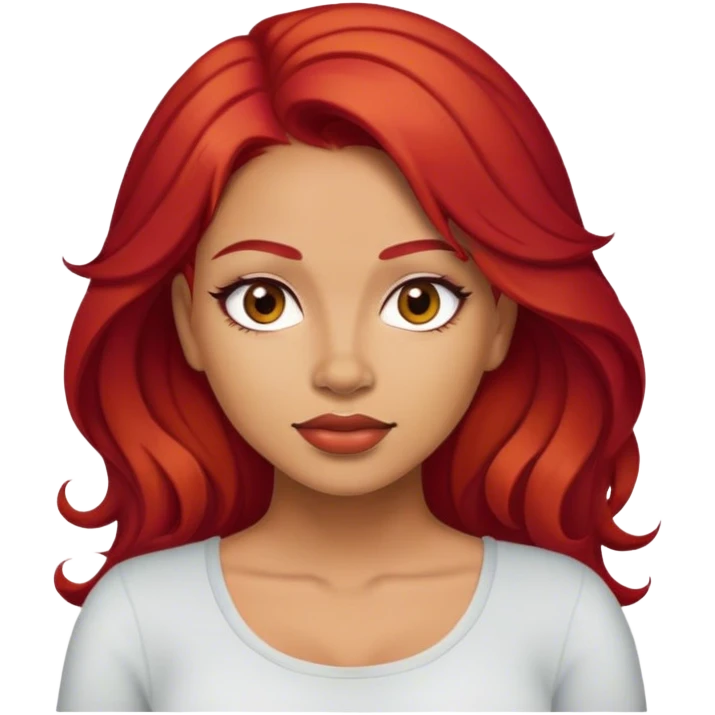 Red hair Latina  emoji