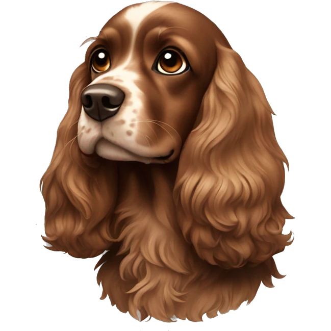 brown cocker spaniel emoji