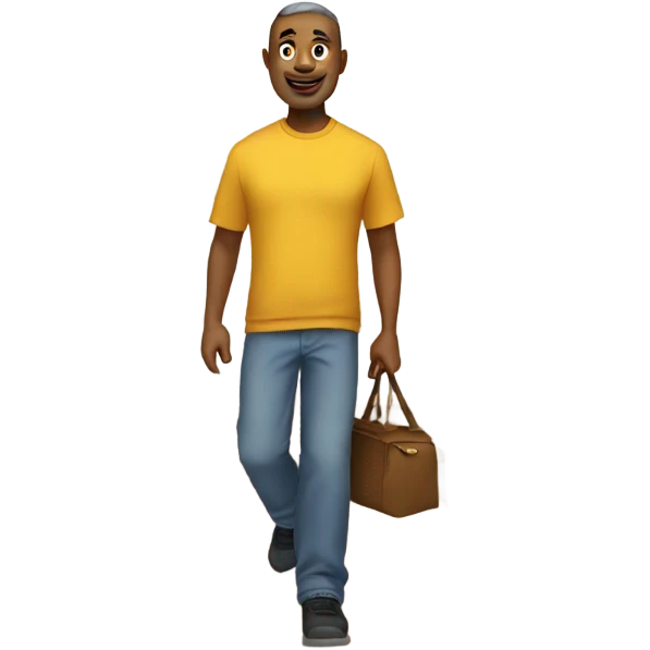 Dad walking downstairs  emoji