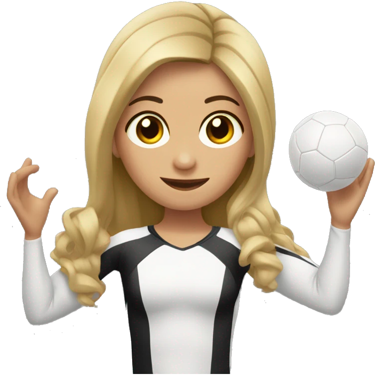 Gimnasta con pelota emoji