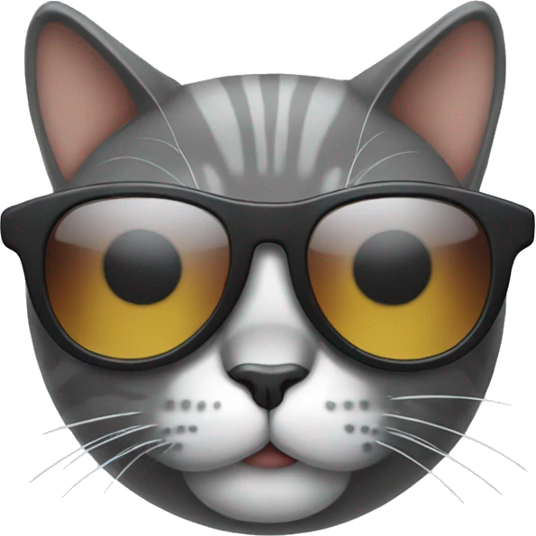 Cat with sunglasses emoji