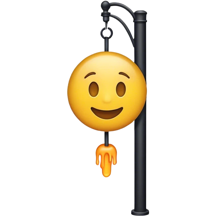 Un emogie sur un poteau emoji