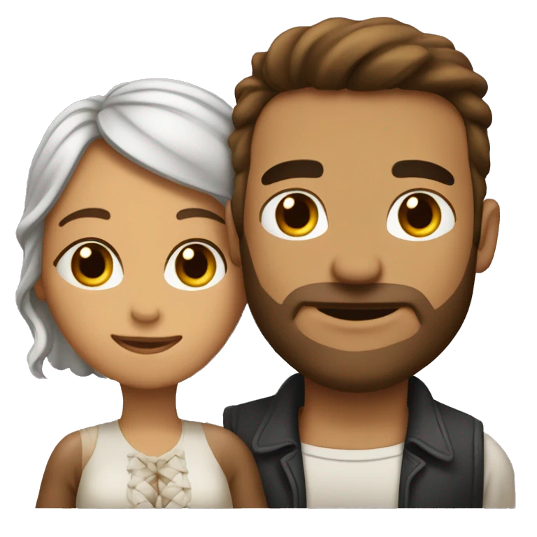 Hombre y mujer enamorados emoji