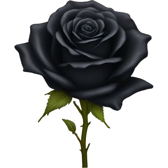 Black rose emoji