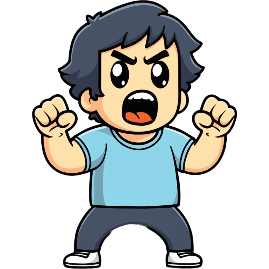 Mick from Rocky yelling emoji